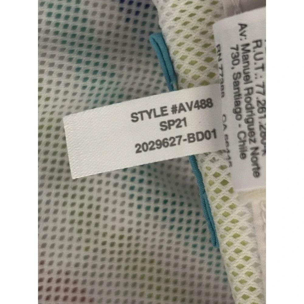 J Crew Crewcuts Boys Swim Trunks Shorts Rainbow Striped Mesh Lined Size 14 Beach
